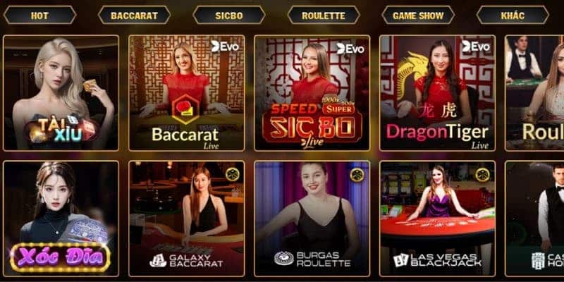 Các điểm hấp dẫn khi chơi live casino Go 88