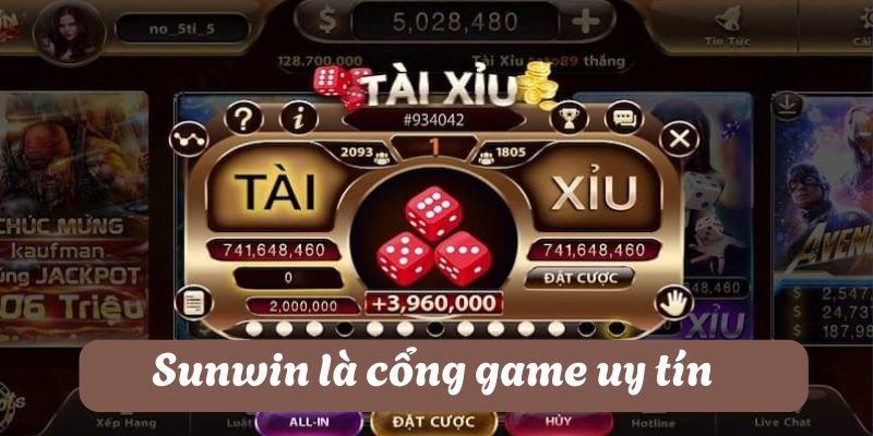 Cổng game Sunwin là trang chơi chất lượng